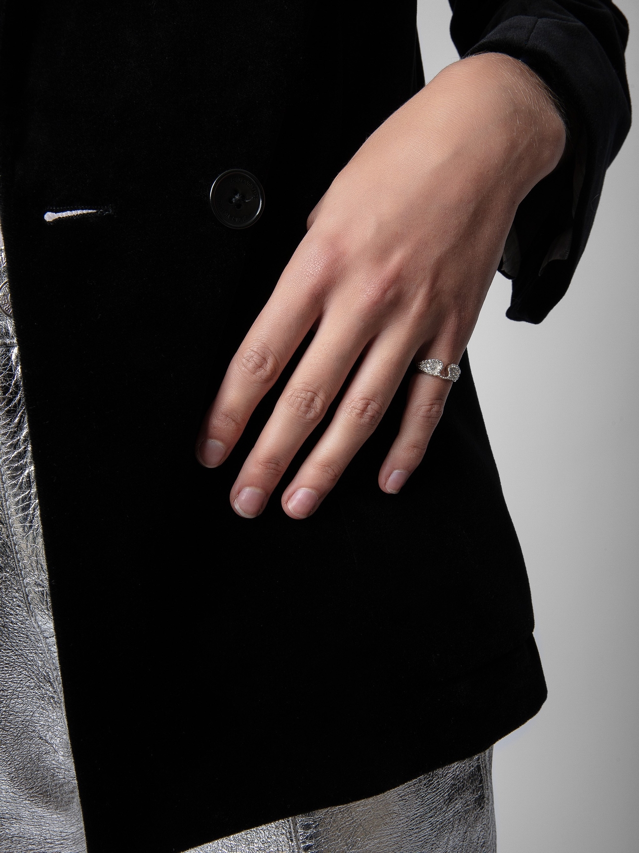 ROCK RING SHINY SILVER